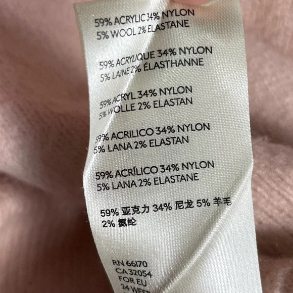 Free People Sweater Womens XS After Glow Wool Mock Neck Oversized Cozy Feminine - Picture 9 of 9